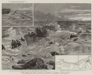 The Wreck of the Channel Steamer Victoria Near Dieppe